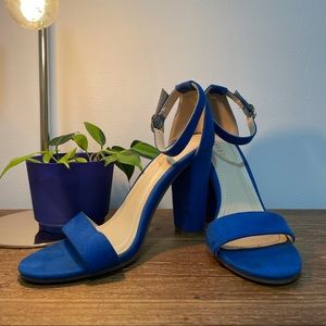 Bamboo - Blue High Heel Sandal - Size 7